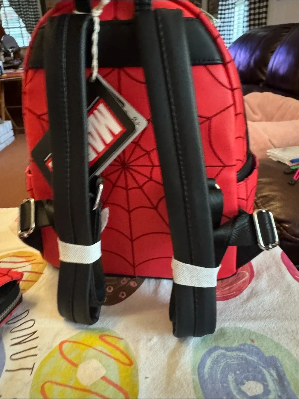 Spider Web Red Marvel Loungefly Collab mini Backpack Set with Wallet